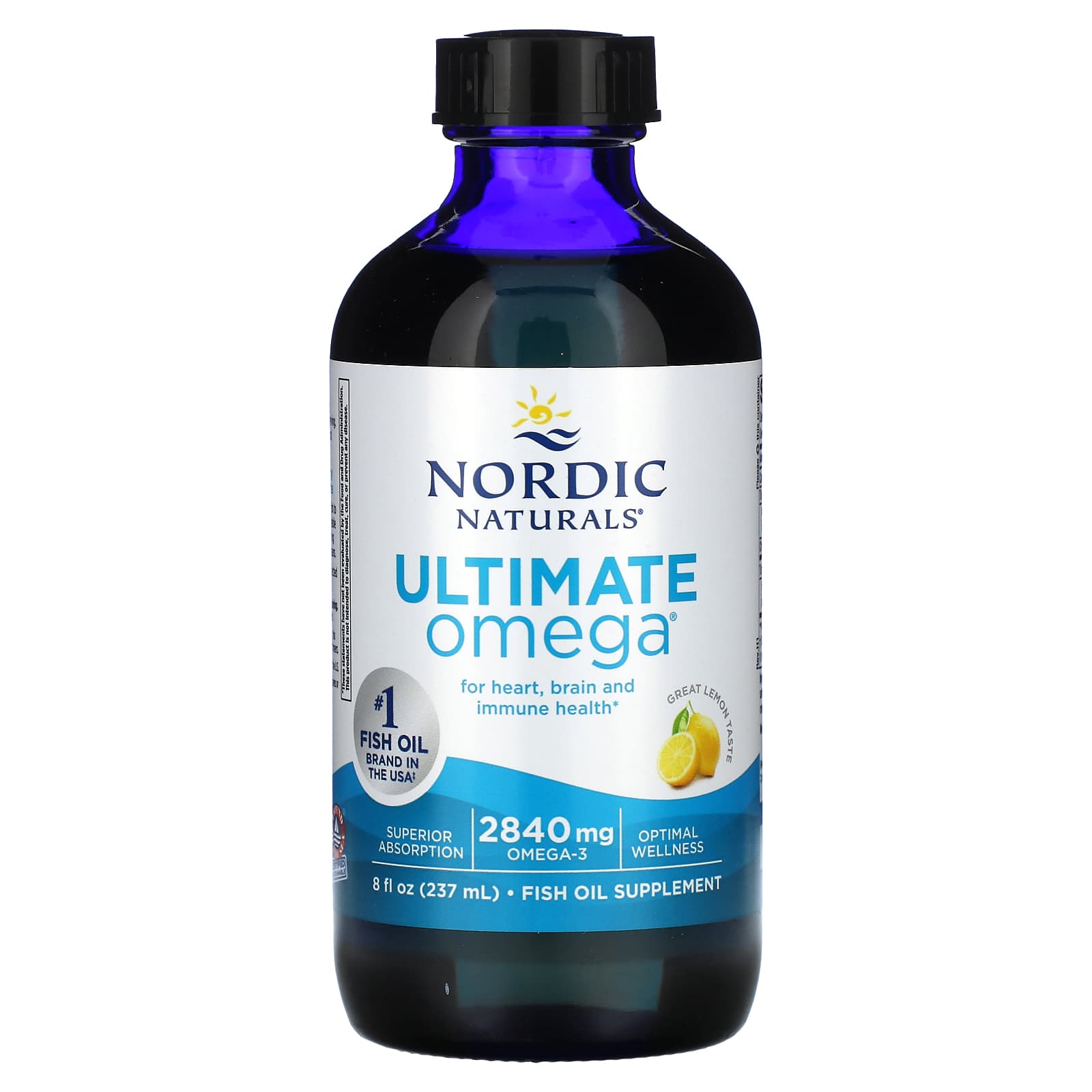 Ultimate Omega, Limão 2840 mg, 237 ml, Nordic Naturals