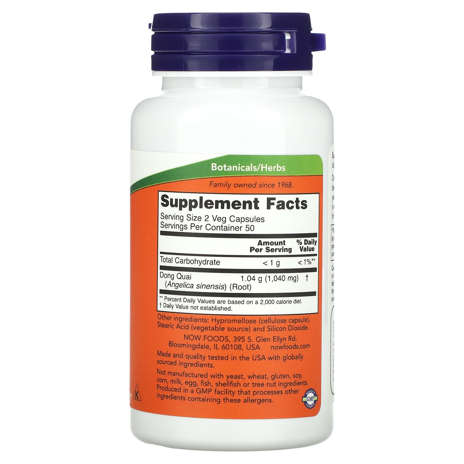 Dong Quai, 520mg, 100 vcaps, Now Foods