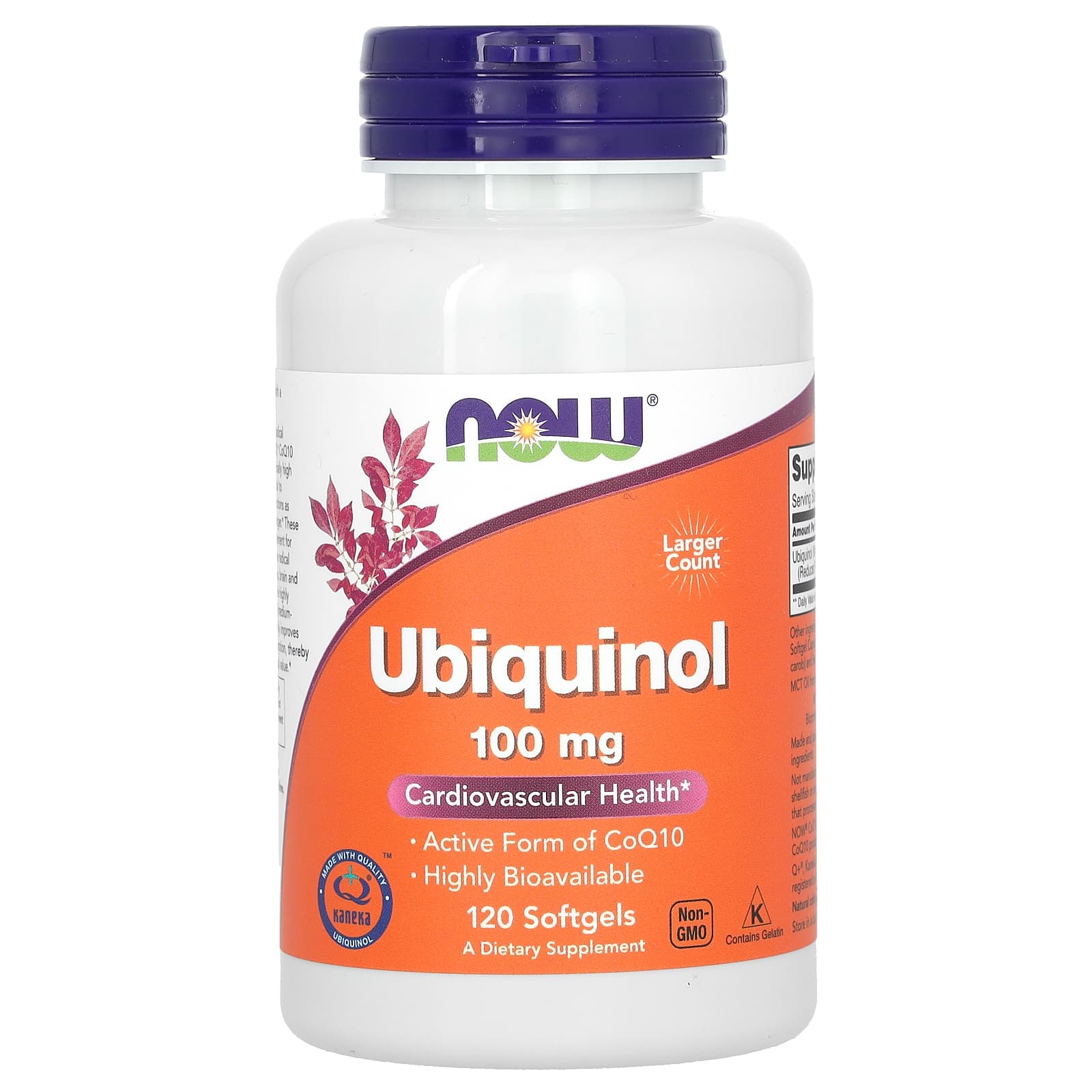 Ubiquinol 100 mg, 120 cápsulas, Now Foods