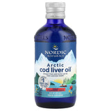 Óleo de fígado de bacalhau do Ártico - 1060 mg Morango - 237 ml., Nordic Naturals