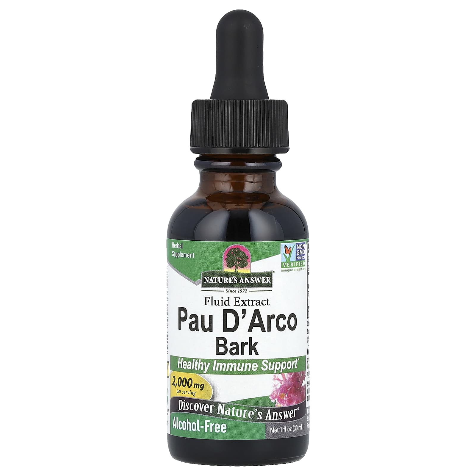 Casca de Pau D'Arco, 2000mg - 30 ml. - Nature's Answer