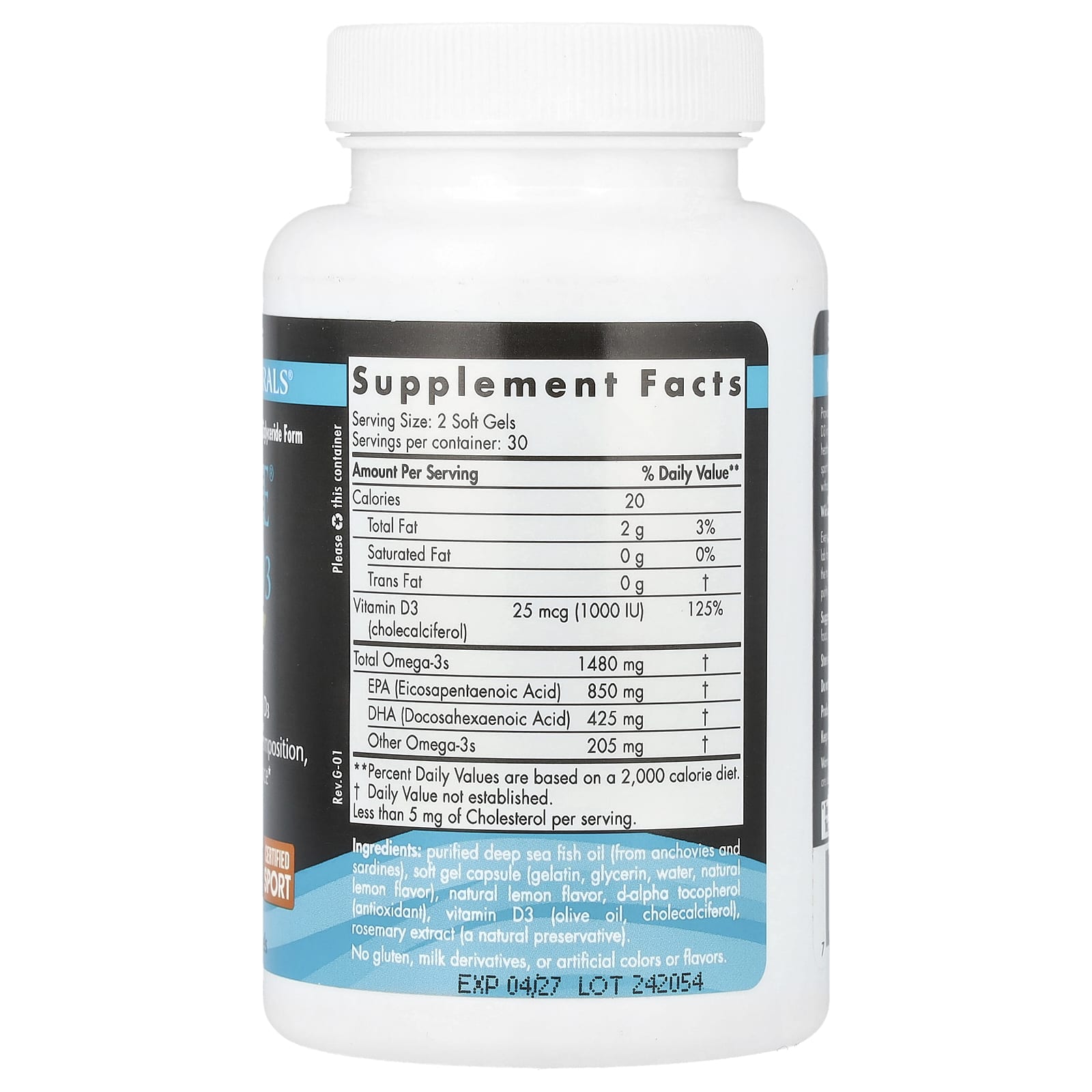 Ultimate Omega-D3 Sport, 60 Cápsulas Gelatinosas, Nordic Naturals