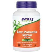 Extrato de Saw Palmetto - 160mg, 240 softgels, Now Foods