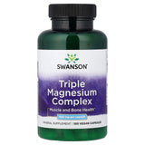 Complexo Triplo de Magnésio, 400 mg, 100 Cápsulas, Swanson
