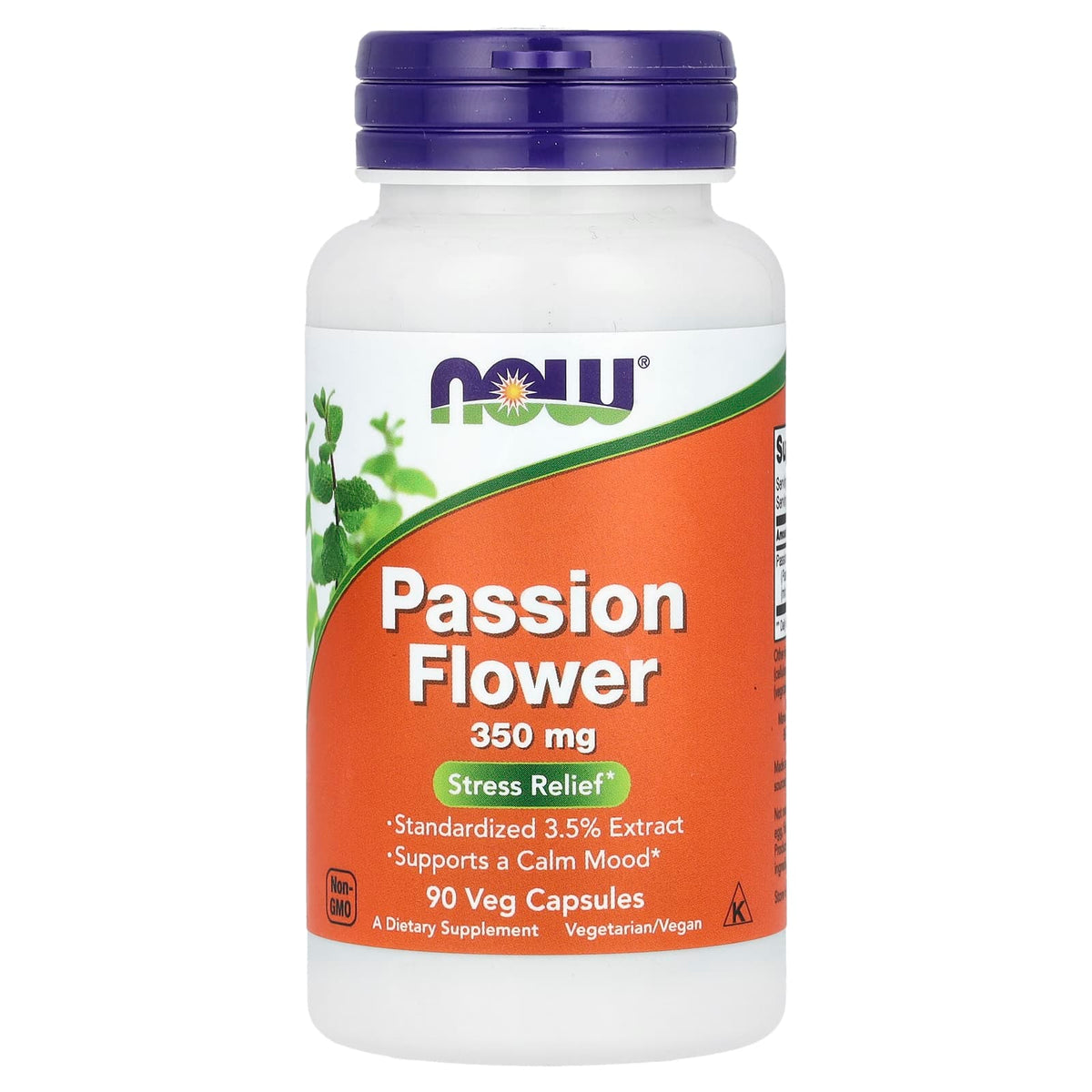 Flor da Paixão, 350mg, 90 vcaps, Now Foods