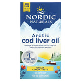 Óleo de fígado de bacalhau do Ártico - 750 mg Limão - 180 cápsulas gelatinosas, Nordic Naturals