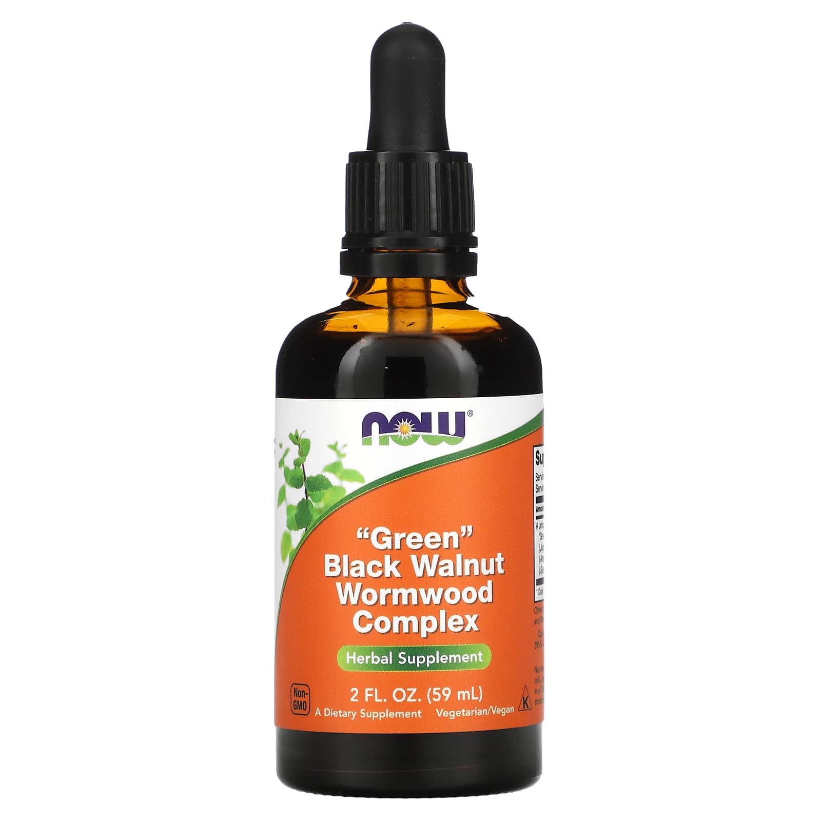 Complexo de Absinto de Noz Preta Verde, 59 ml., Now Foods