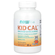 Kid Cal, Orange U Delicious, 100 mastigáveis, Now Foods