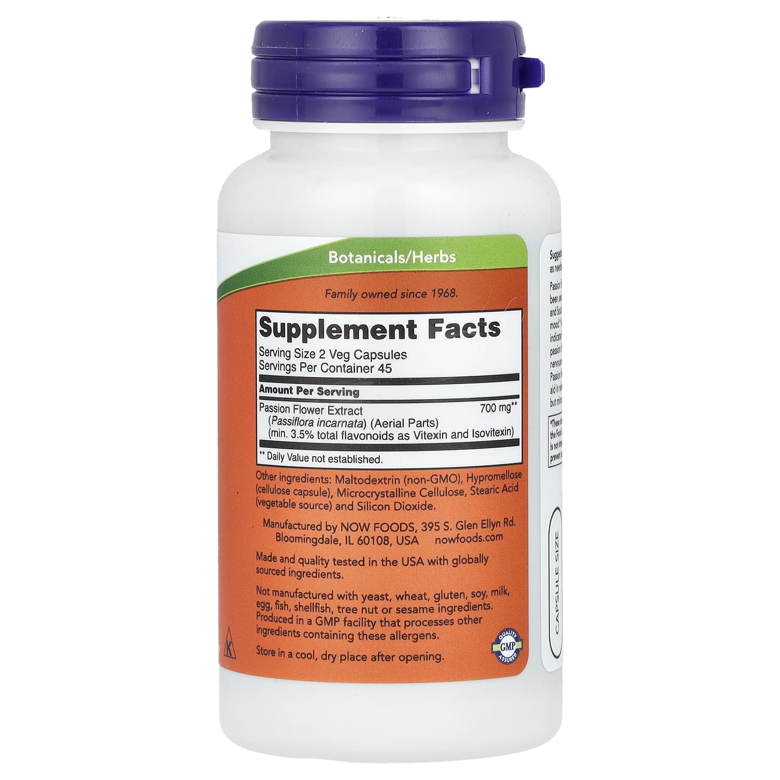 Flor da Paixão, 350mg, 90 vcaps, Now Foods