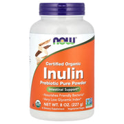 Inulina Prebiótica em Pó Puro, 227 gramas, Now Foods