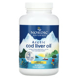 Óleo de fígado de bacalhau do Ártico - 750 mg Limão - 180 cápsulas gelatinosas, Nordic Naturals
