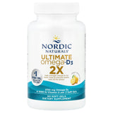 Ultimate Omega 2X com Vitamina D3, 2150mg Limão - 60 cápsulas gelatinosas, Nordic Naturals