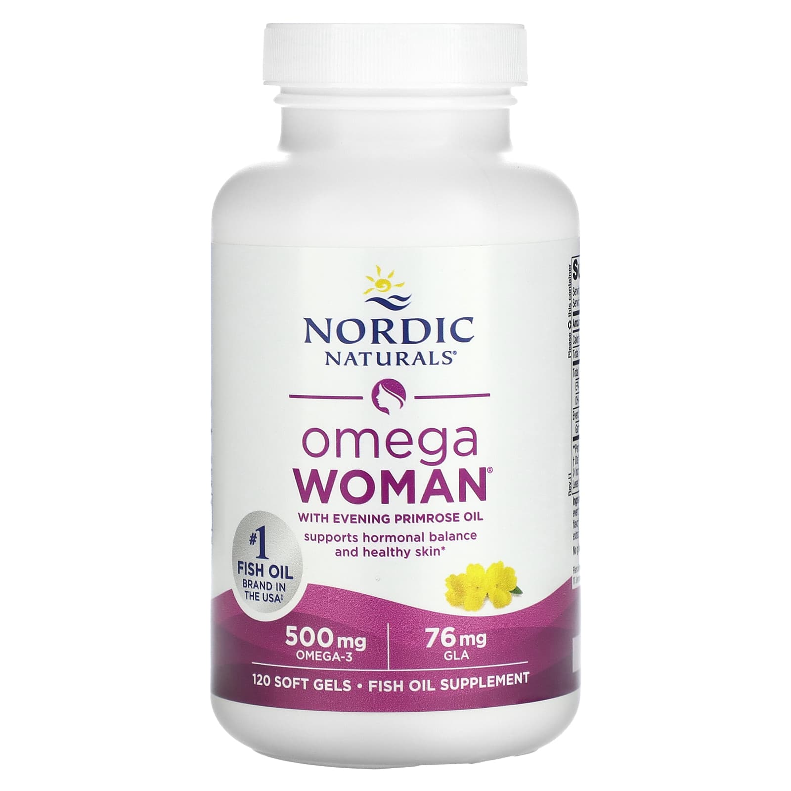 Omega Woman, 500mg - 120 cápsulas gelatinosas, Nordic Naturals