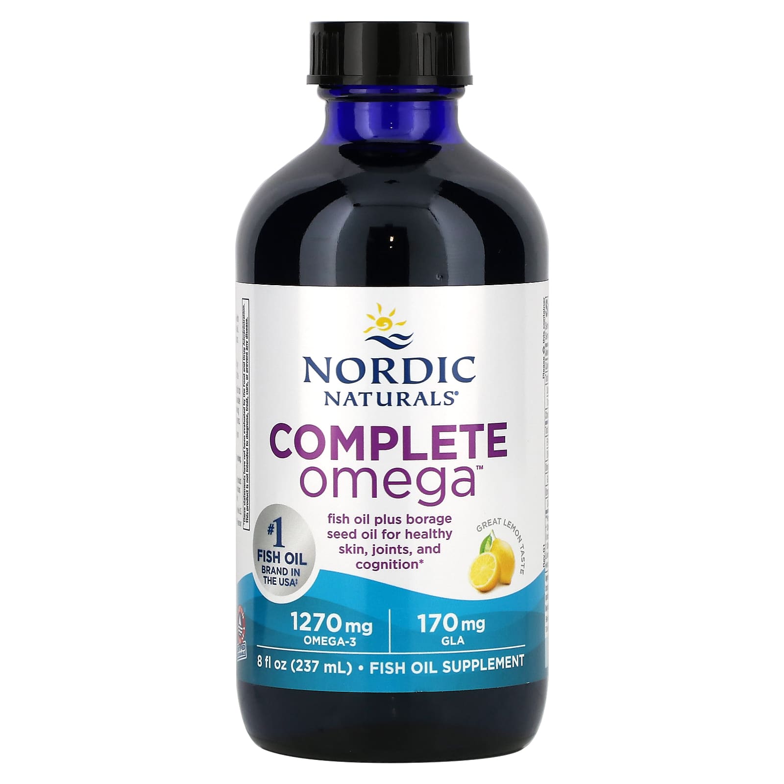 Ômega Completo - 1270mg Limão - 237 ml., Nordic Naturals