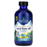 Óleo de fígado de bacalhau Arctic-D, limão - 237 ml., Nordic Naturals