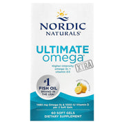 Ultimate Omega Xtra - 1480mg Limão - 60 cápsulas gelatinosas, Nordic Naturals