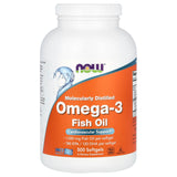 Óleo de peixe ômega-3 - destilado molecularmente, 500 softgels, Now Foods