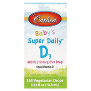 Super Daily D3 para Bebê - 400 UI - 10 ml. - Carlson Labs