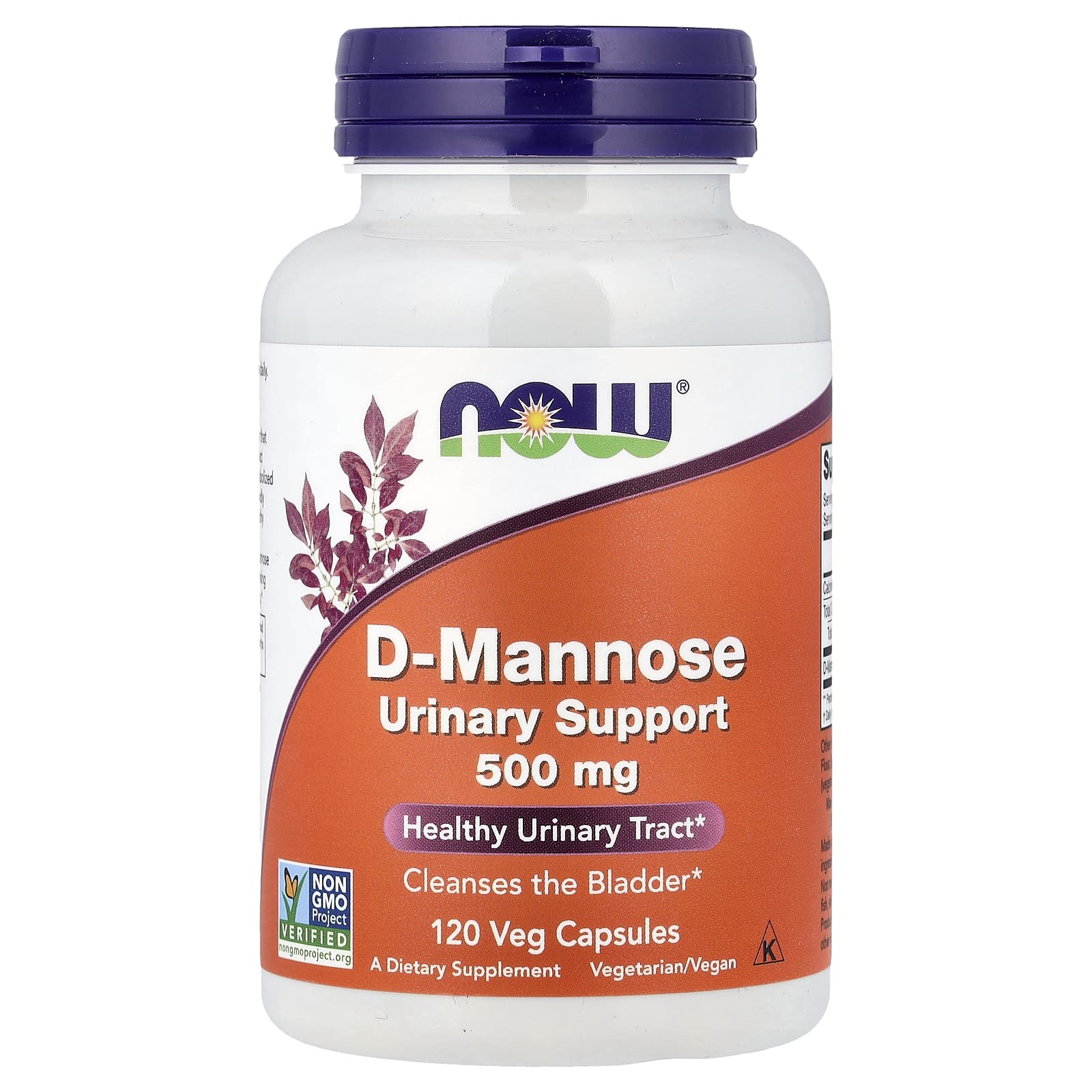 D-Manose - 500mg, 120 vcaps, Now Foods