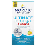 Ultimate Omega + CoQ10, Limão, 60 Cápsulas Gelatinosas, Nordic Naturals