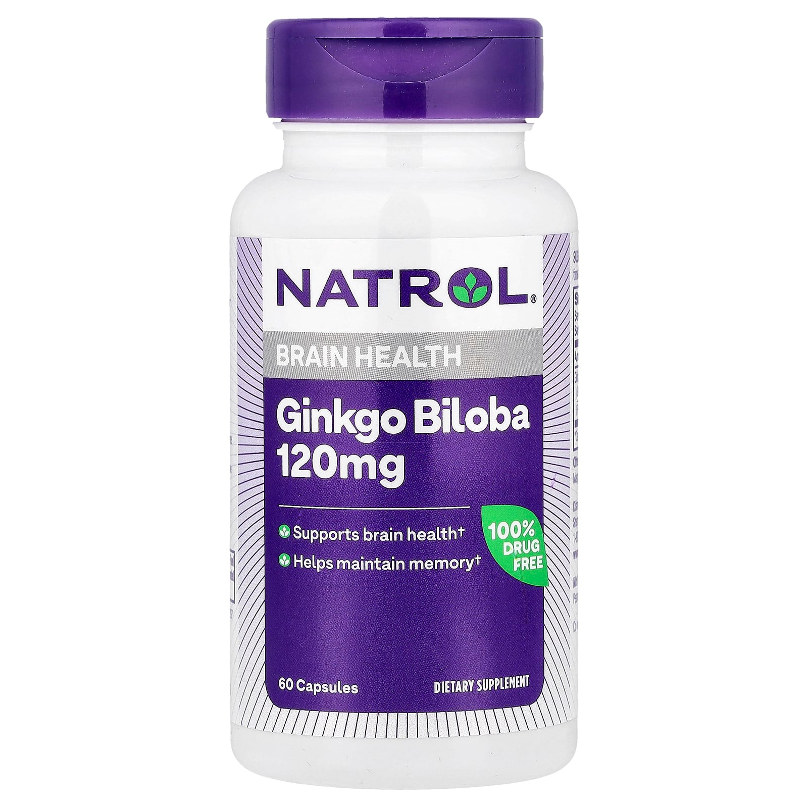 Ginkgo Biloba, 120mg - 60 cápsulas - Natrol