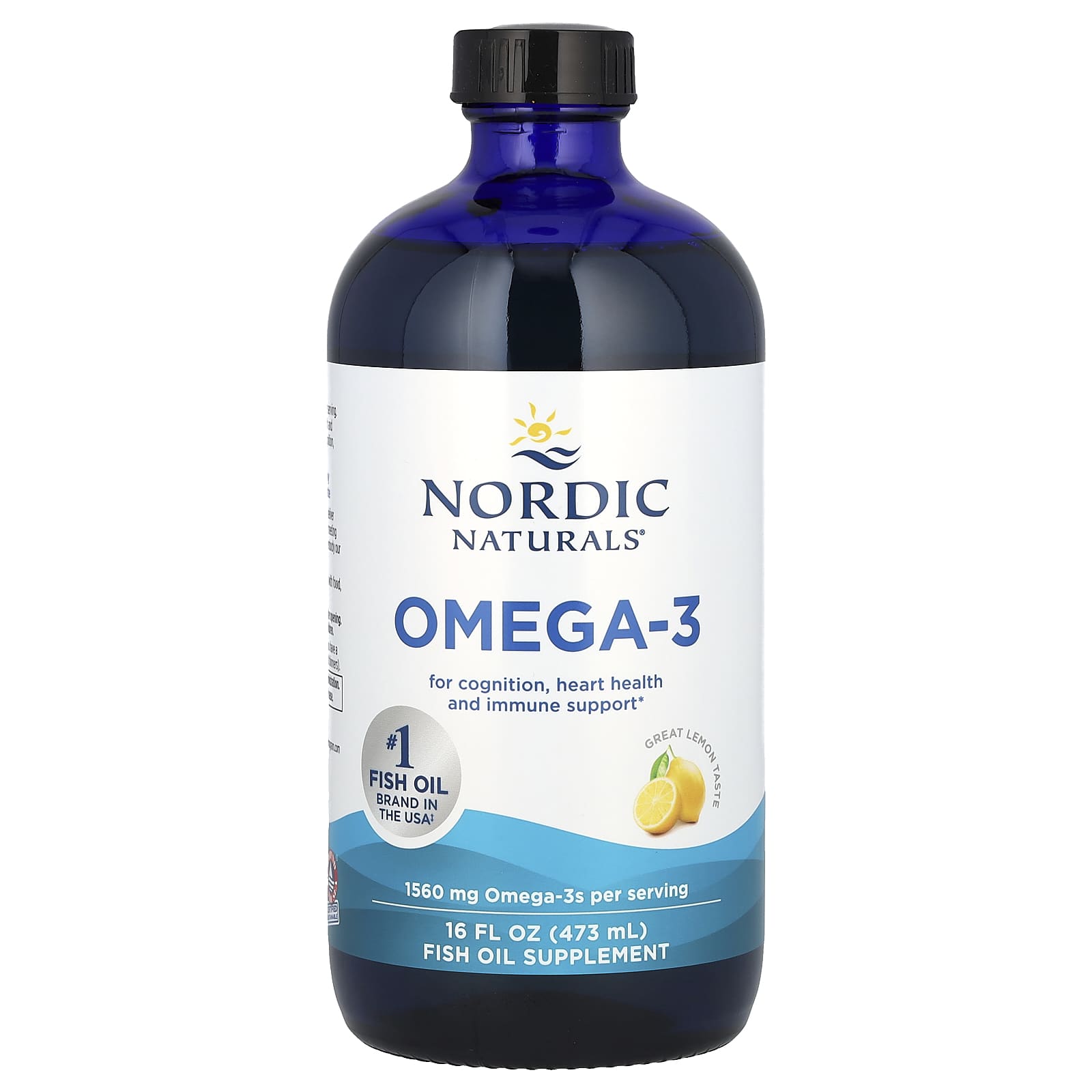 Ômega-3 - 1560mg Limão - 473 ml., Nordic Naturals