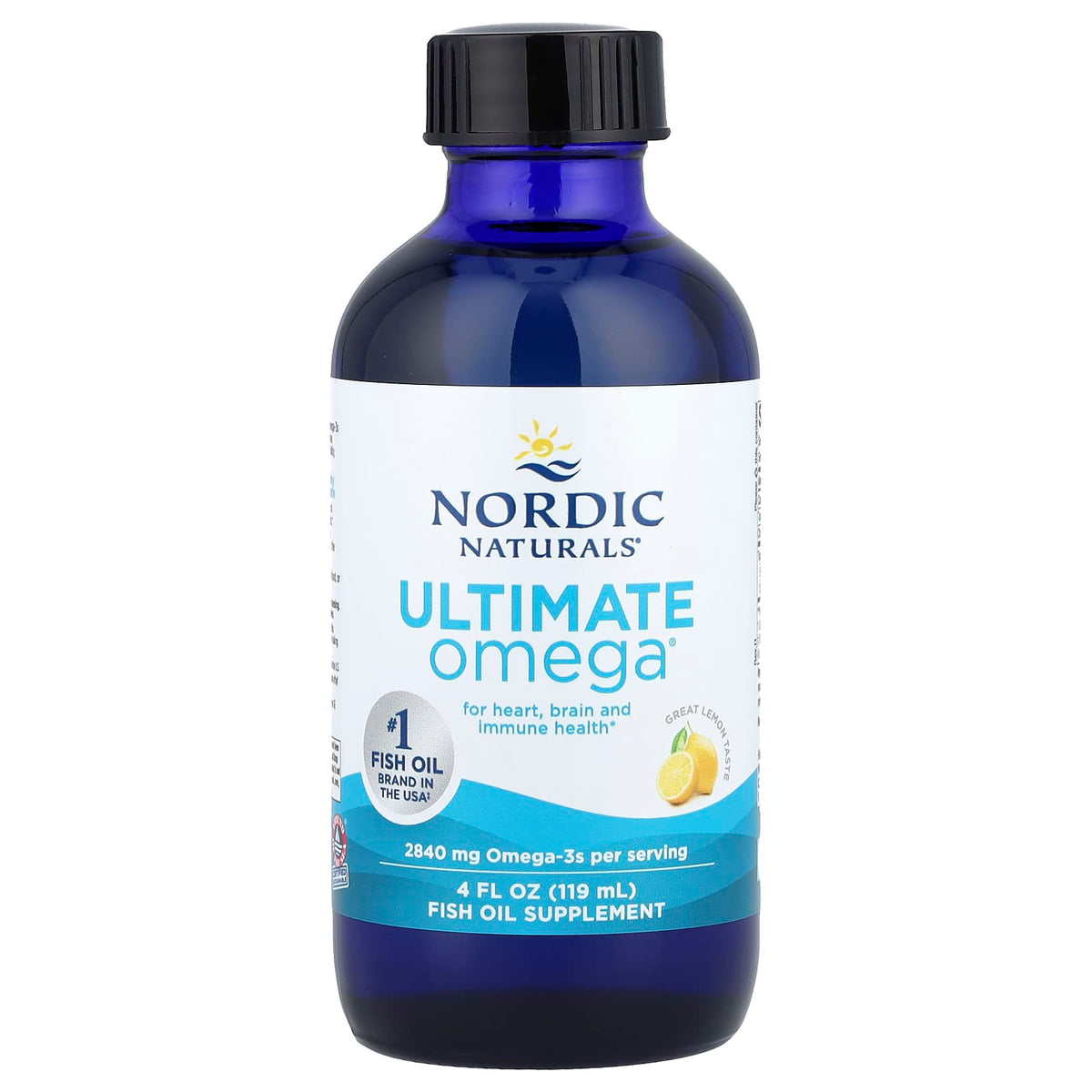 Ultimate Omega - 2840mg Limão - 119 ml., Nordic Naturals