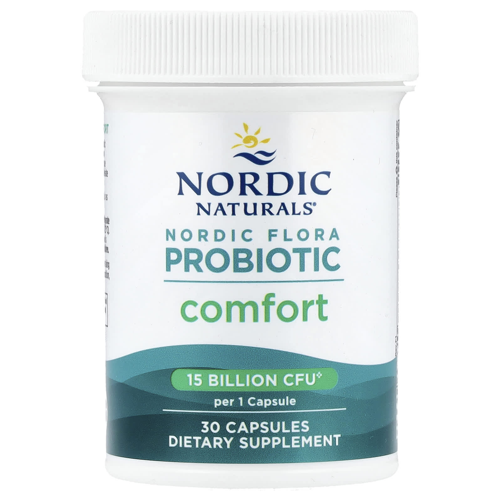 Nordic Flora Probiotic Comfort, 15 bilhões de UFC - 30 cápsulas, Nordic Naturals