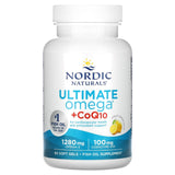 Ultimate Omega + CoQ10, Limão, 60 Cápsulas Gelatinosas, Nordic Naturals