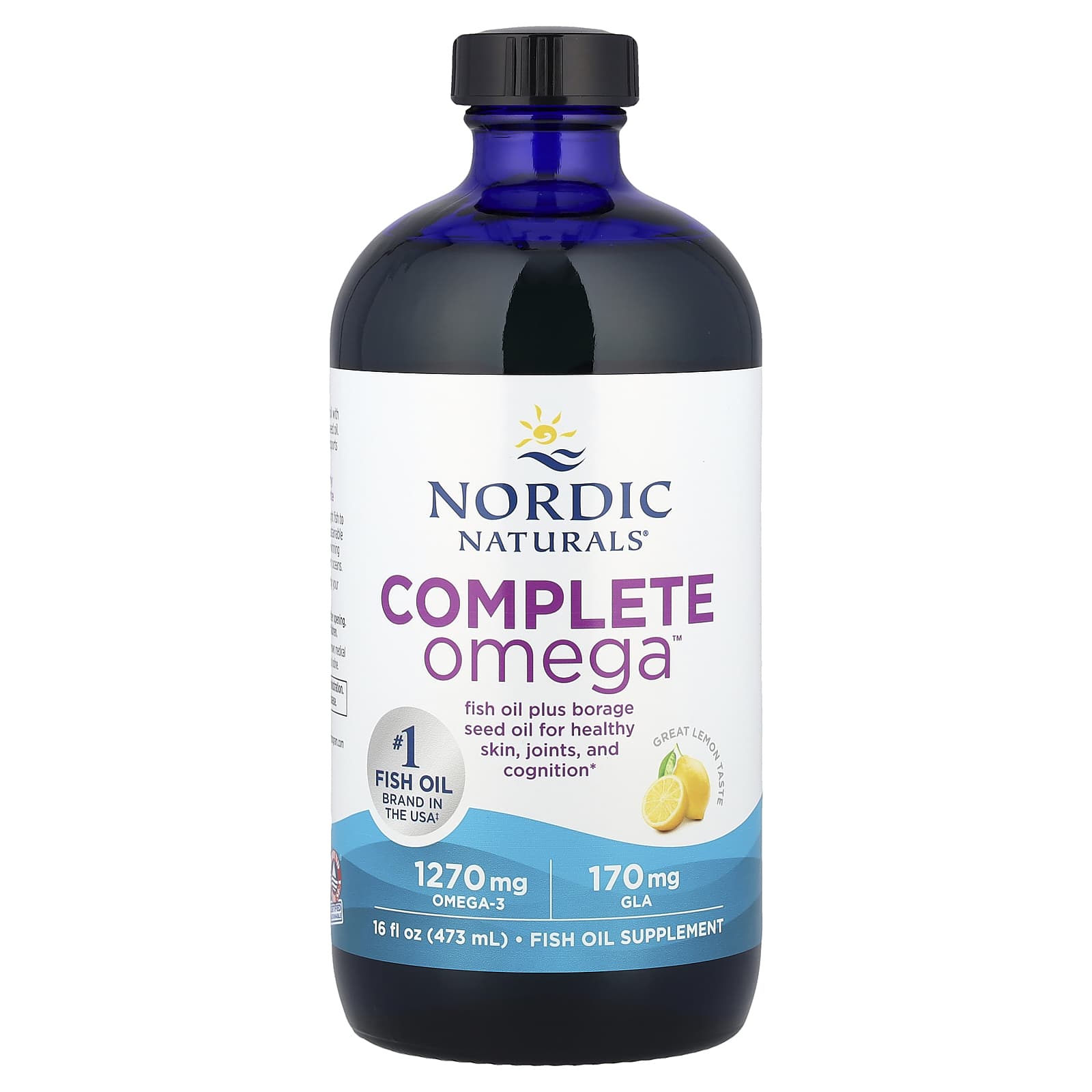 Ômega Completo - 1270mg Limão - 473 ml., Nordic Naturals