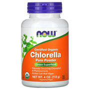 Chlorella - Pó Puro, 113 gramas, Now Foods