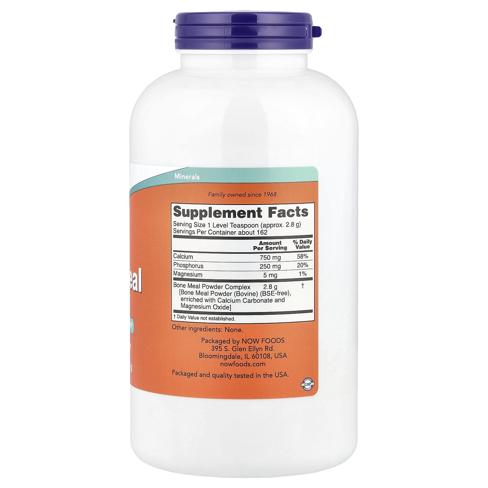 Farinha de Osso em Pó, 454 gramas, Now Foods