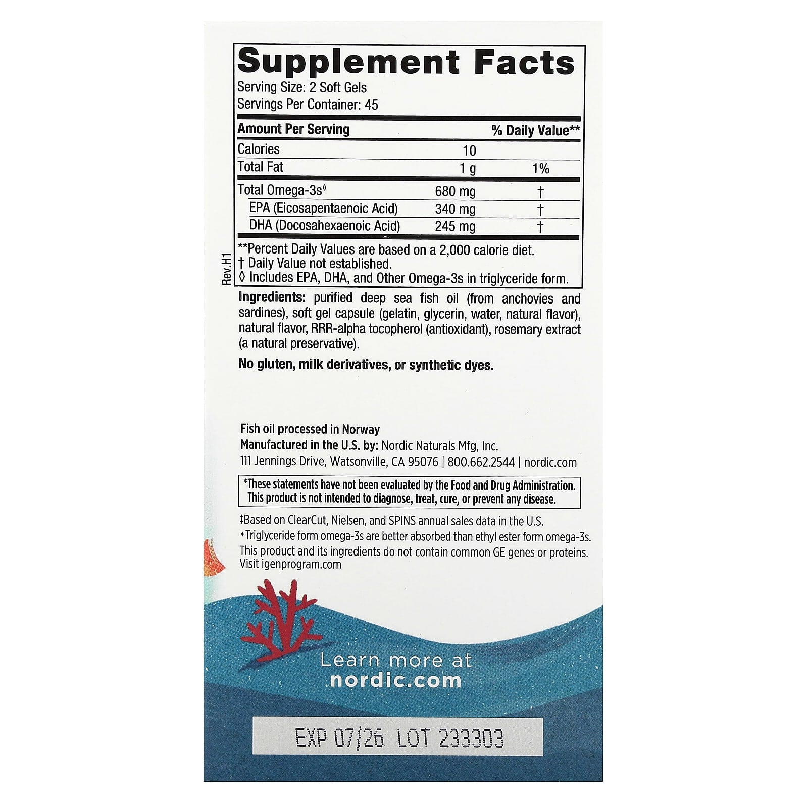 Ultimate Omega Junior, Morango, 90 Mini Cápsulas Gelatinosas, Nordic Naturals