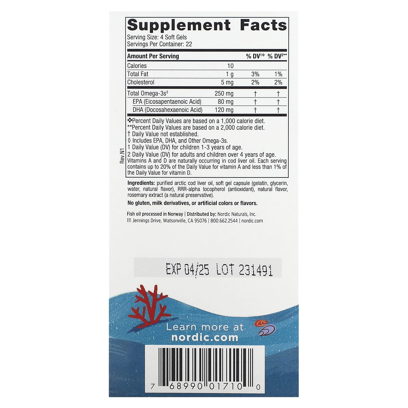 DHA Infantil - 250mg Ômega-3 Morango - 90 mini cápsulas gelatinosas, Nordic Naturals