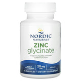 Glicinato de Zinco, 20mg - 60 cápsulas, Nordic Naturals