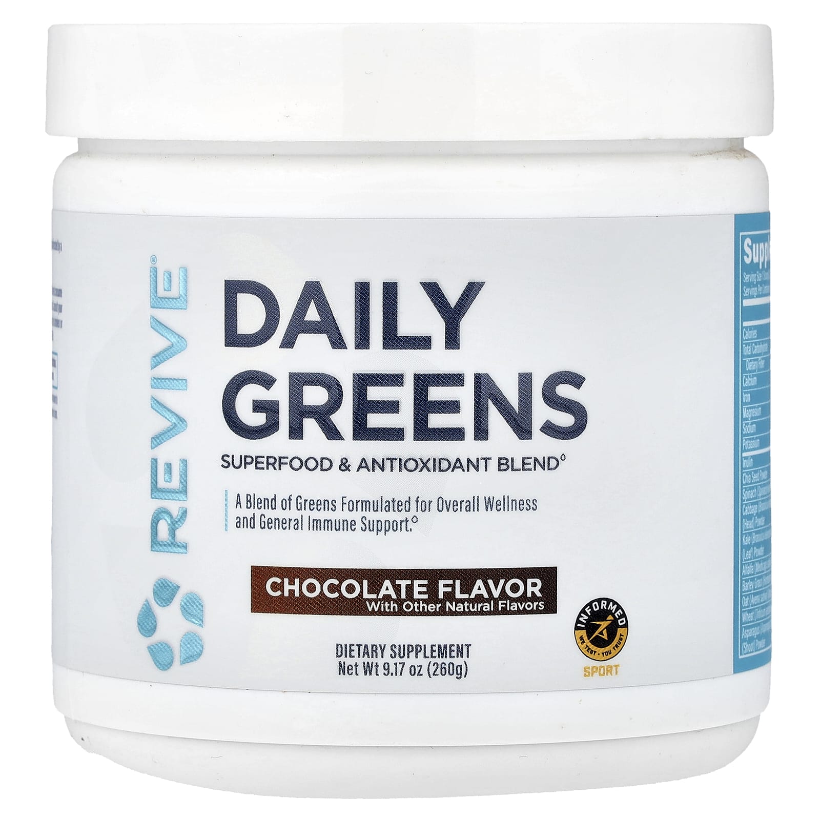 Pó Daily Greens - 260 - 297 gramas - Revive