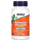 Gluconato de Potássio - 99mg, 100 comprimidos, Now Foods