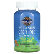 Vitamin Code Kids Multivitamínico com Ferro em Gomas, Laranja - 90 gomas, Garden of Life