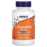 L-Triptofano - 500mg, 60 vcaps, Now Foods
