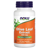 Extrato de Folha de Oliveira - 500mg, 60 vcaps, Now Foods