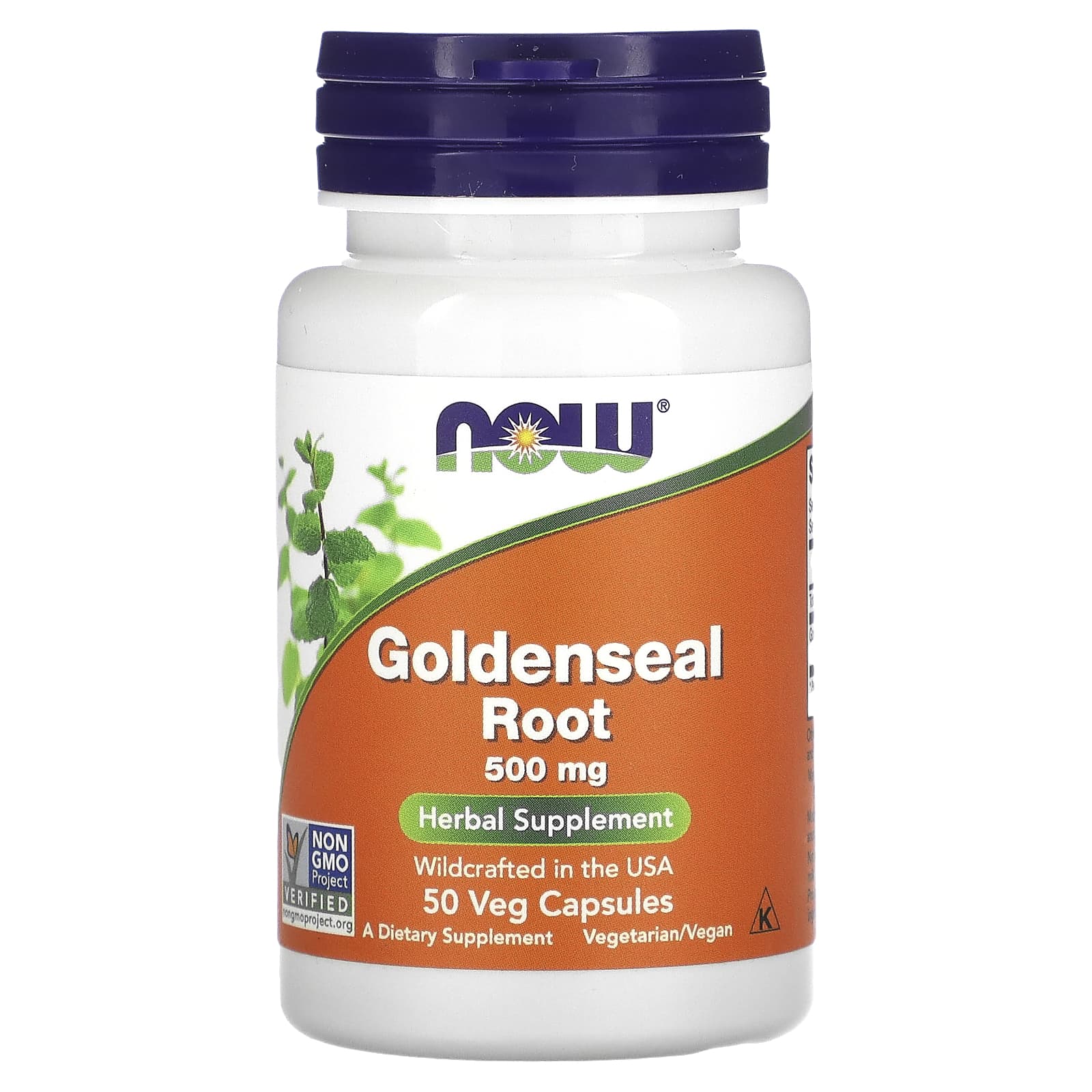 Raiz de selo de ouro, 500 mg, 50 vcaps, Now Foods