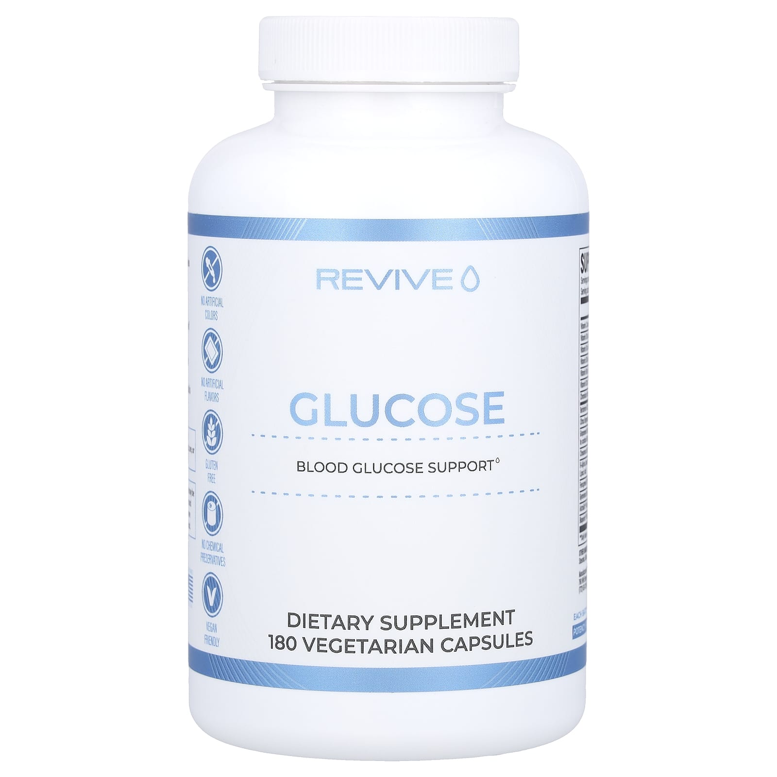 Glicose - 180 cápsulas vegetais - Revive