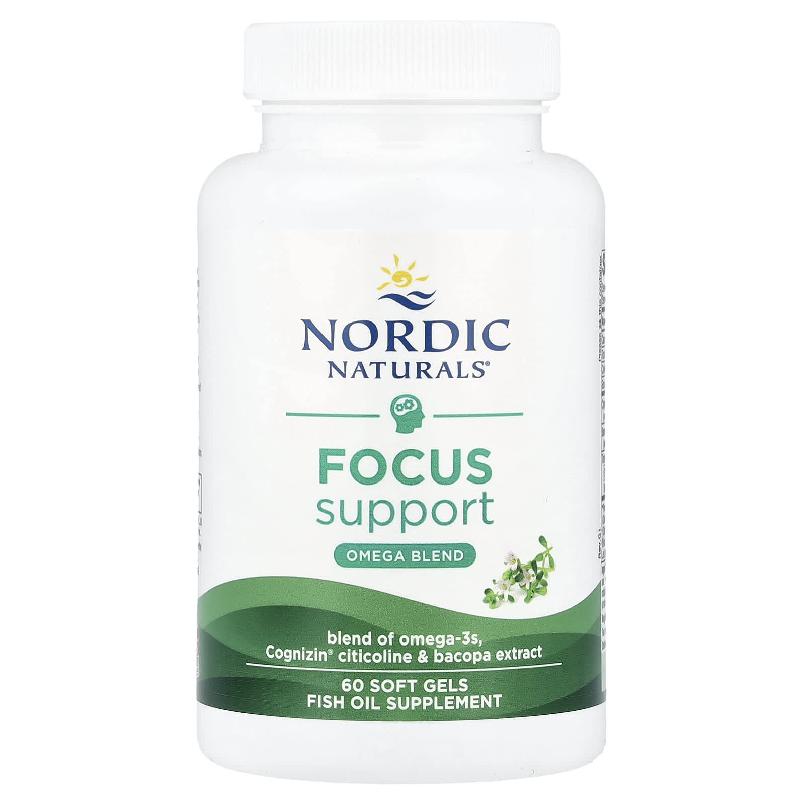 Suporte de Foco - 60 cápsulas gelatinosas, Nordic Naturals