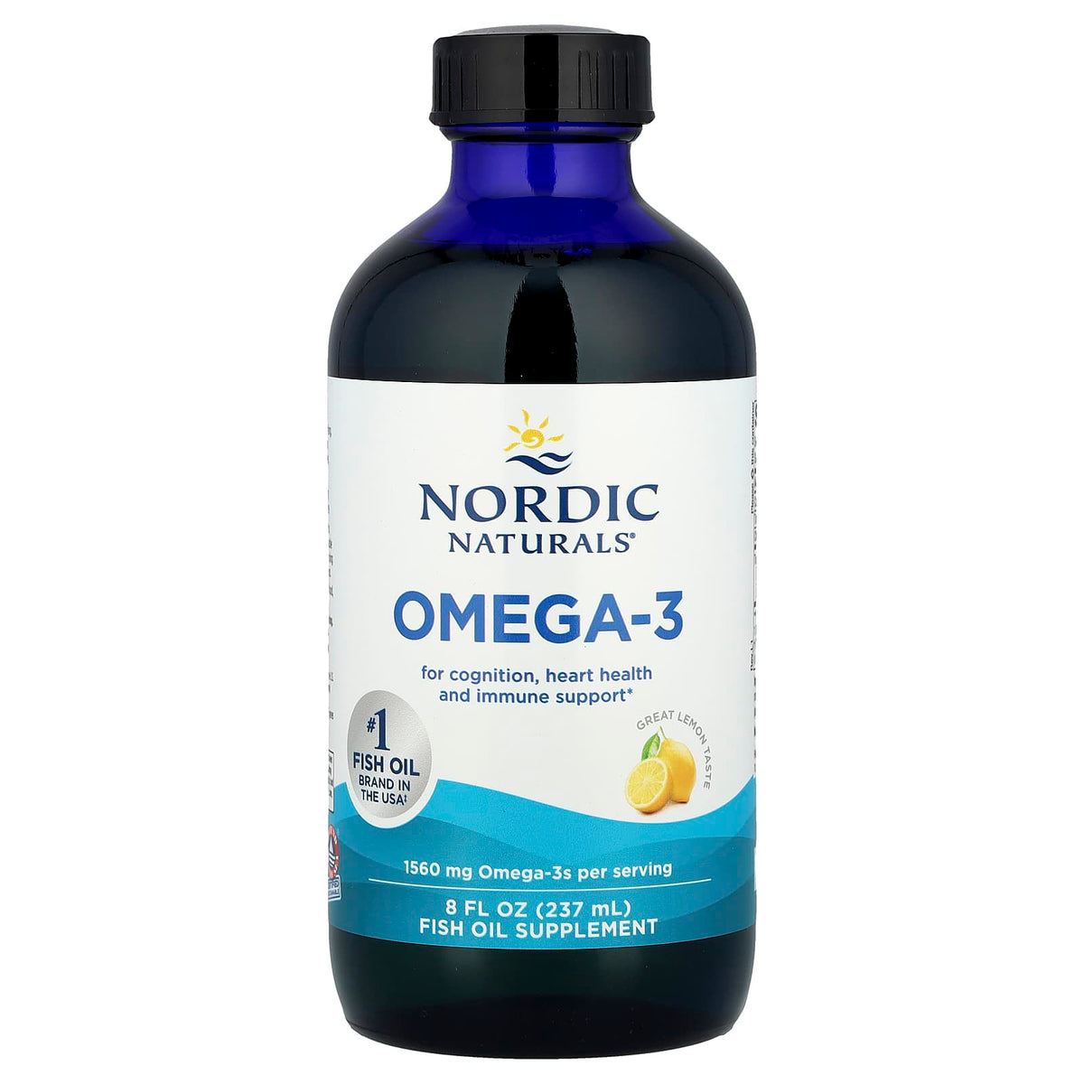 Ômega-3D 1560 mg, Limão, 237 ml, Nordic Naturals