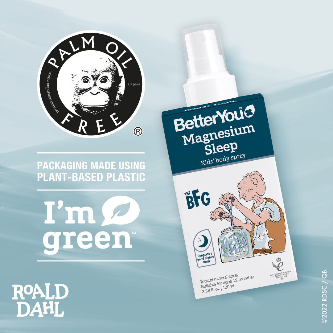 Spray corporal infantil Magnesium Sleep - 100 ml., BetterYou