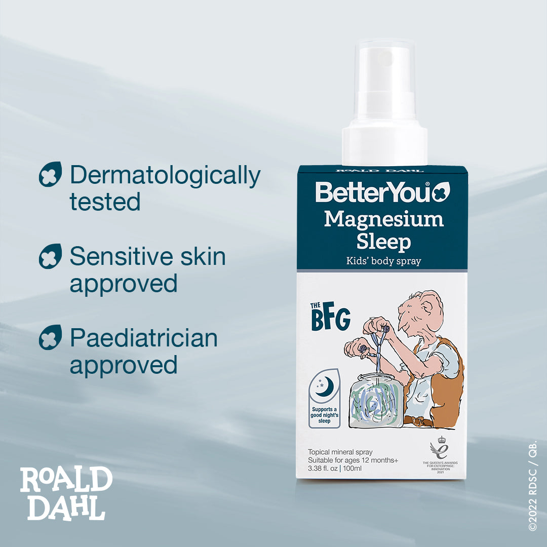 Spray corporal infantil Magnesium Sleep - 100 ml., BetterYou