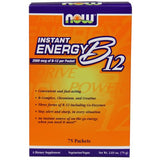 Vitamina B-12, Energia Instantânea, 75 packets, Now Foods