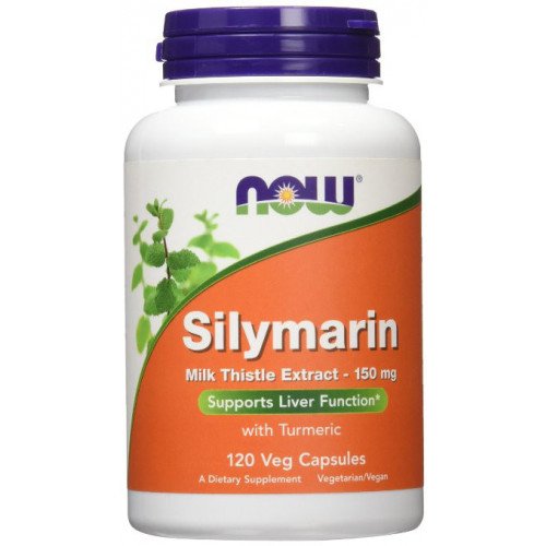 Extrato de Cardo Mariano 150 mg Silimarina (120 mg), 120 Cápsulas Vegetais, Now Foods