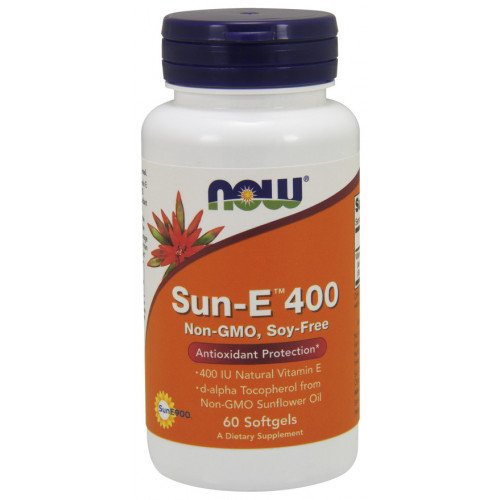 Sun-E - 400 UI, 60 softgels, Now Foods