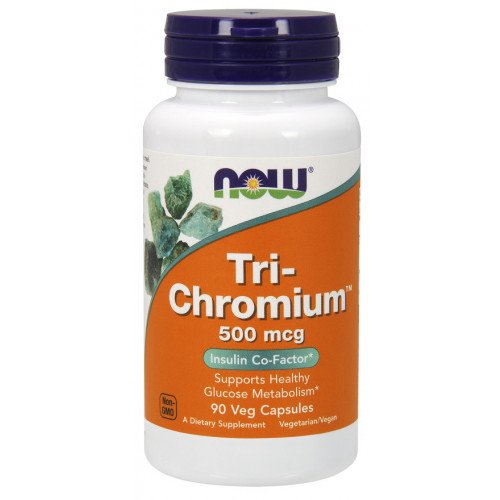 Tri-Cromo - 500mcg, 90 vcaps, Now Foods